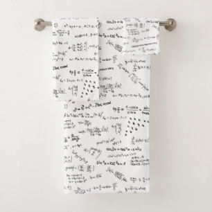 Maths Formules et chiffres Salle de bain