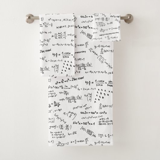 Maths Formules et chiffres Salle de bain (En situation)