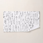 Maths Formules et chiffres Salle de bain (Serviette à main)