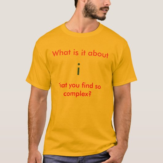 Maths Geeky - nombres complexes - T-shirt (Devant)