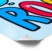 Maths Rock Star Poster for Kids UK Classroom (Coin)