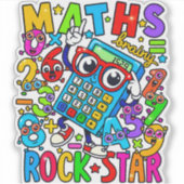 Maths Rock Star Sticker for Kids UK (Devant)