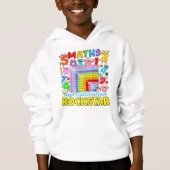 Maths Rockstar Cute Calculator Hoodie (Voorkant)