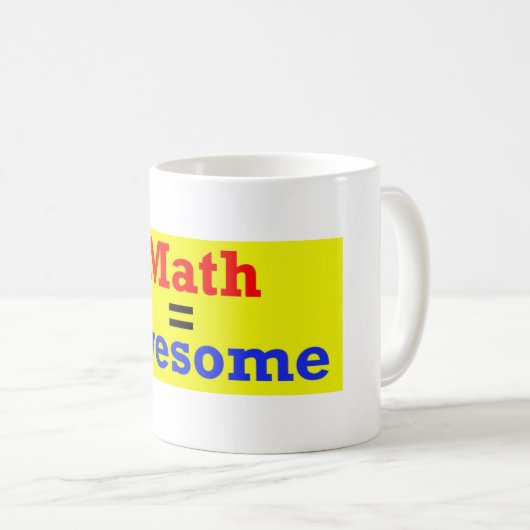 Maths = tasse impressionnante (Devant droit)