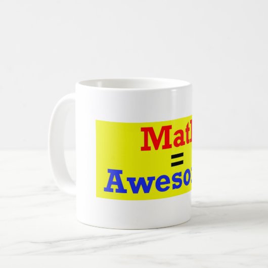 Maths = tasse impressionnante (Devant gauche)