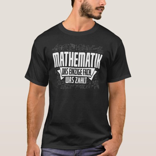 Maths Teacher Algebra T-shirt (Voorkant)