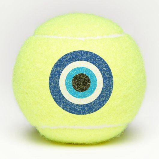 Mati Blue Evil Eye amusant balle de tennis (Devant)