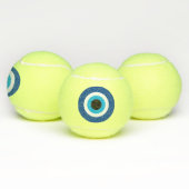 Mati Blue Evil Eye amusant balle de tennis (Multiple)