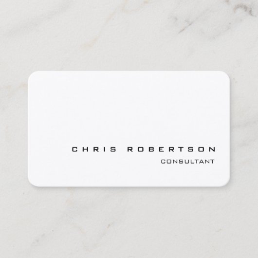 Matig aantrekkelijk zwart-wit visitekaartje (Voorkant)