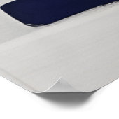 Matig Abstract zwart wit Poster (Hoek)