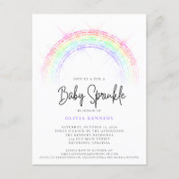 Matig Baby shower voor mousserende regenboog-Baby