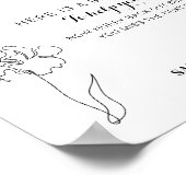 Matig badbadkamerbord poster (Hoek)