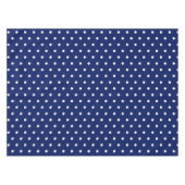 Matig blauw-witte polakpunctie tafelkleed (Voorkant (Horizontaal))