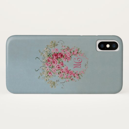 Matig bloemen (merkopties) - Case-Mate iPhone case (Achterkant (horizontaal))