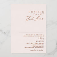 Matig Blush en Roos Gold niets Fancy gewoon liefde