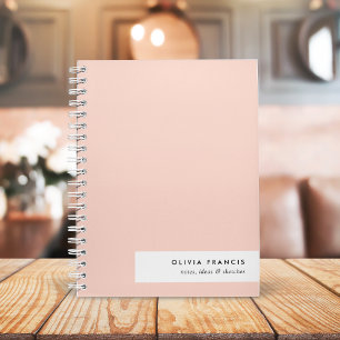 Matig Blush Pink Minimalist Notitieboek