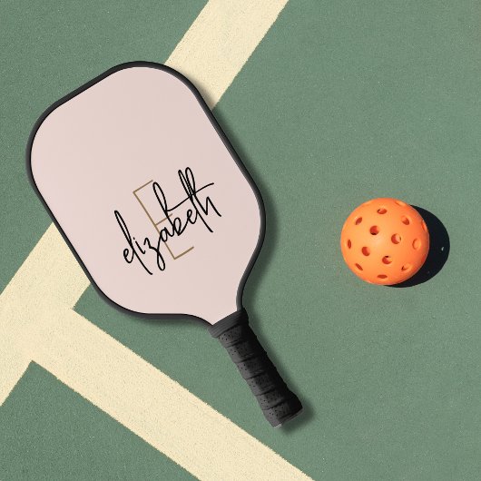 Matig Blush Roze Monogram Pickleball Paddle