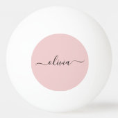 Matig Blush Roze Monogram Pingpongballen (Voorkant)