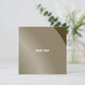 Matig bruin zwart-wit Moderne Qr-code met schuine  Kaart (Staand voorkant)