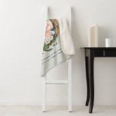 Matig chic elegant leafy wreatfoto moeder sherpa deken (In situ)