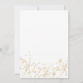 Matig chic gold foil confetti oh baby shower kaart (Achterkant)