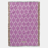 Matig chic textured paars ikat chevron. deken (Voorkant Verticaal)