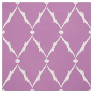 Matig chic textured paars ikat chevron. stof