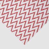 Matig chic textured Red ikat chevron Patroon Tissuepapier (Detail)