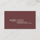 Matig chocolaatweekje visitekaartje (Achterkant)