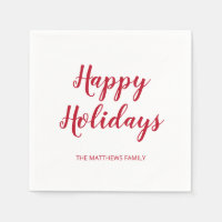 Matig, dik rood script Prettige feestdagen Kerstmi