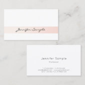 Matig eenvoudig grafisch ontwerp zwart-wit visitekaartje (Voorkant / Achterkant)