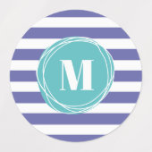 Matig eenvoudig stripesonogram labels (Design 1)