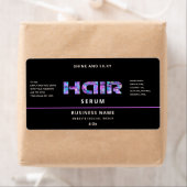 Matig elegant, eenvoudig haarserumlabel etiket (Insitu)