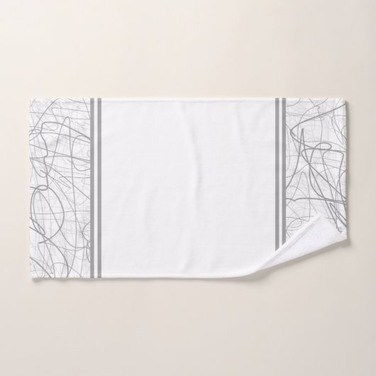 Matig elegant grijze schets bad handdoek (Handdoek)