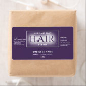 Matig elegant haarserumlabel etiket (Insitu)
