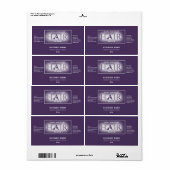 Matig elegant haarserumlabel etiket (Full Sheet)