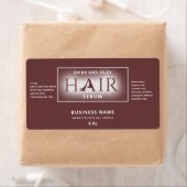 Matig elegant haarserumlabel etiket (Insitu)