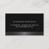 Matig elegant martini cocktail glazen barman visitekaartje (Achterkant)