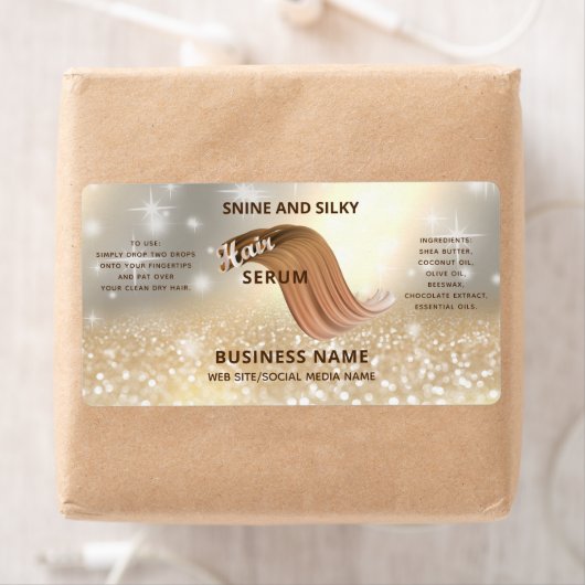 Matig elegant schimmelachtig glittermousserend HAI Etiket (Insitu)