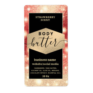 Matig elegant-skelet-etiket voor schrijfboter etiket