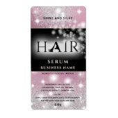 Matig elegant sparkle HAIR-serumlabel Etiket (Voorkant)