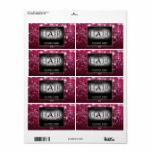 Matig elegant sparkle HAIR-serumlabel Etiket (Full Sheet)