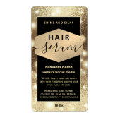 Matig elegant sparkle-script, serumlabel etiket (Voorkant)