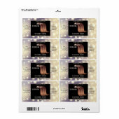 Matig elegant sparkle-script, serumlabel etiket (Full Sheet)