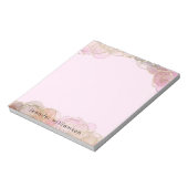 Matig eminine Agate Stone Ink Pink Gold Notitieblok (Gedraaid)