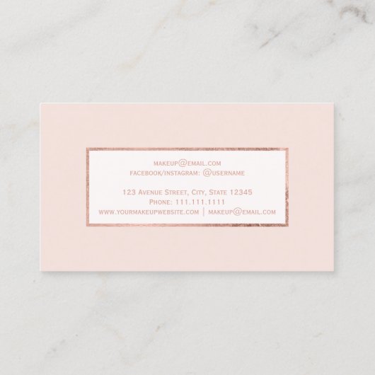 Matig faux roos goudkleurig wit, eenvoudig te make visitekaartje