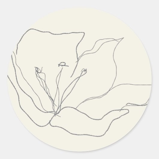 Matig fijn fijn fijn zand eierschil ronde sticker (Voorkant)