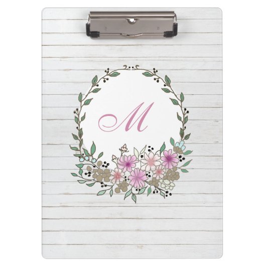 Matig Floral Klembord (Voorkant)