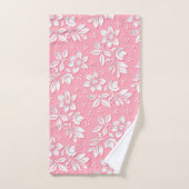 Matig Floral roze wit glas Bad Handdoek (Handdoek)