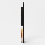 Matig fotocollage monogram zwart initiaal Case-Mate iPhone case (Achterkant/links)